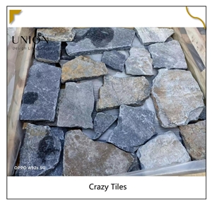 UNION DECO Loose Stone Natural Split Stone Veneer Quartzite Random Stone