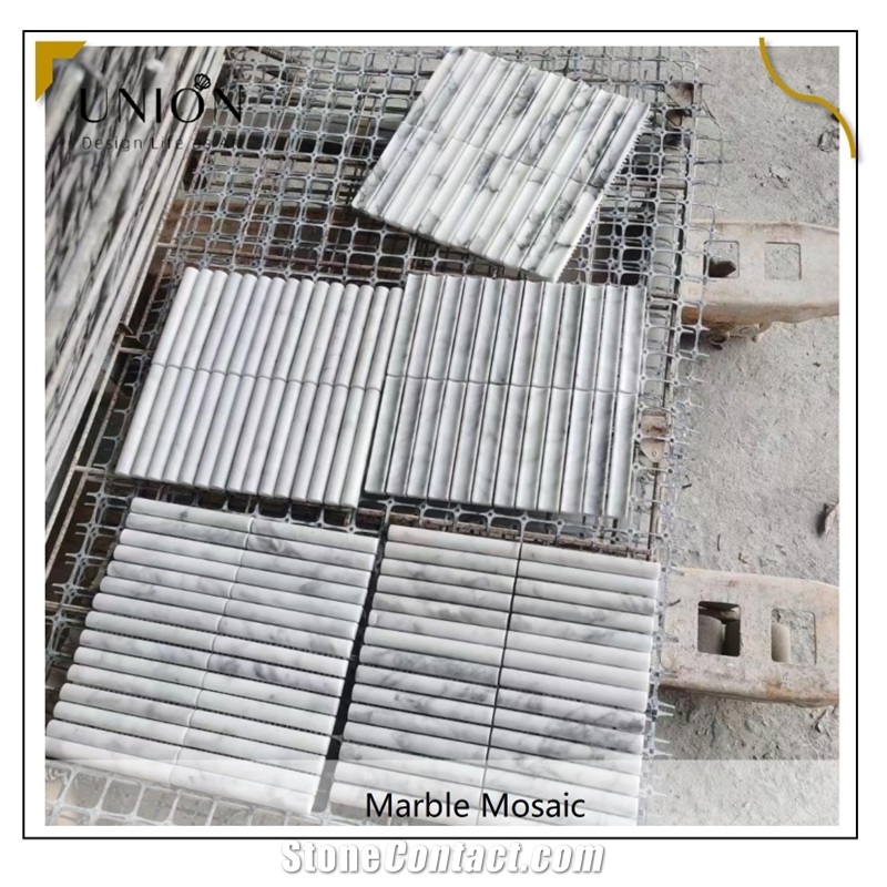 UNION DECO Marble Backsplash Mosaic Tile For Wall Floor Tile