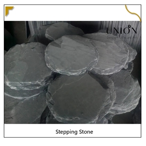 UNION DECO Natural Black Slate Landscaping Stepping Stones