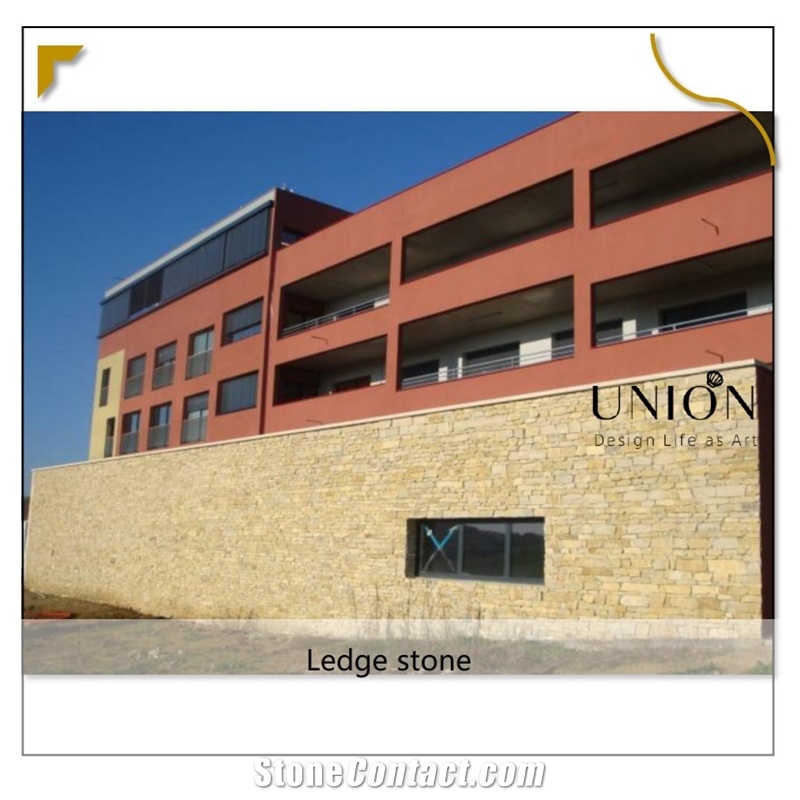 UNION DECO Natural Granite Culture Stone Corner Ledger Stone