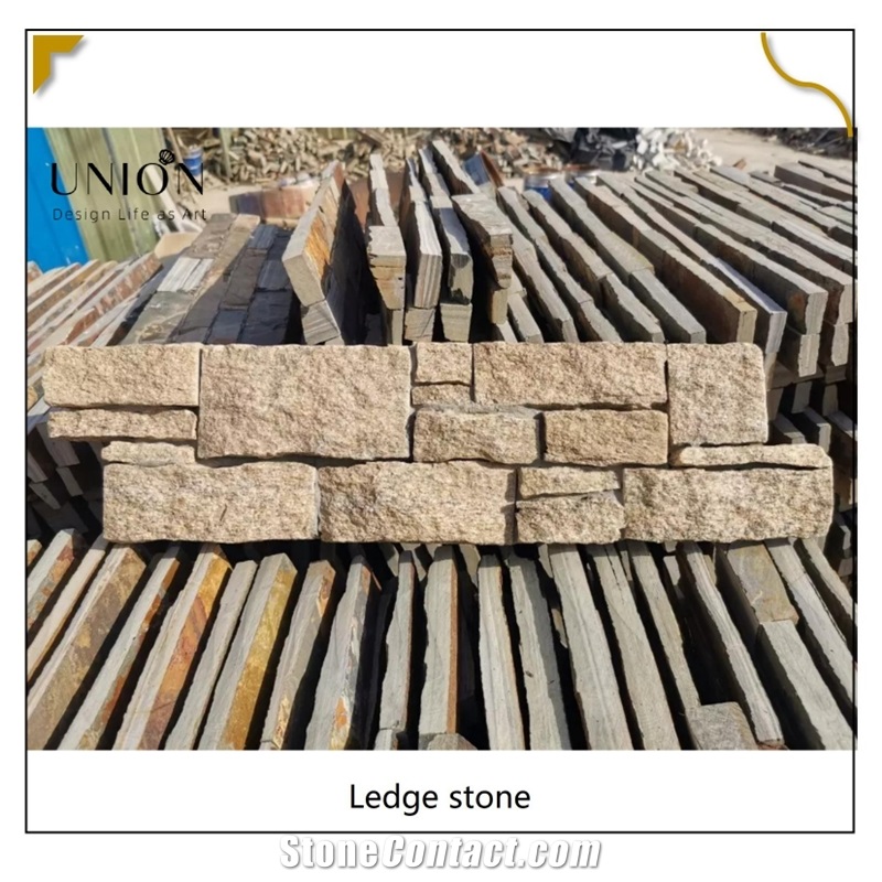 UNION DECO Natural Split Culture Stone Granite Ledger Panels
