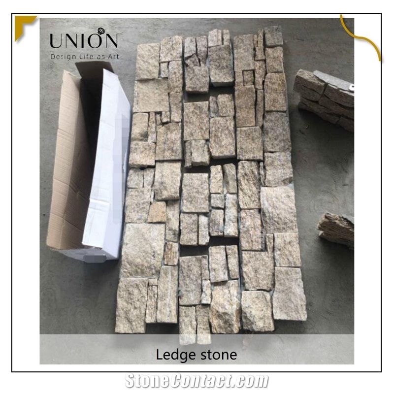 UNION DECO Natural Split Culture Stone Granite Ledger Panels