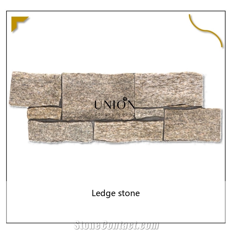 UNION DECO Natural Split Culture Stone Granite Ledger Panels