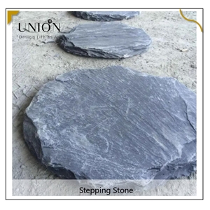 UNION DECO Round Paving Stone Black Slate Garden Stepping