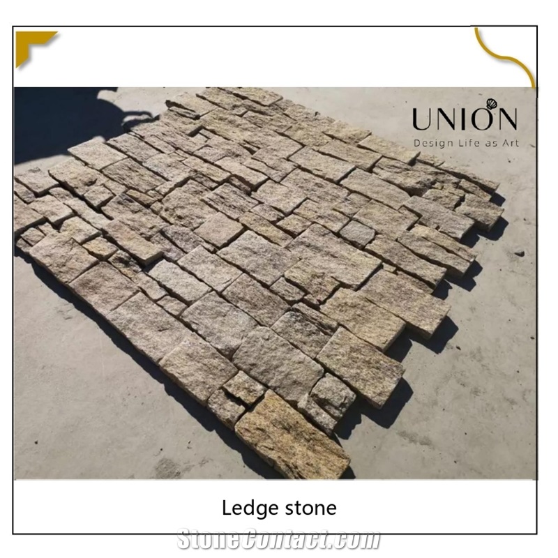 UNION DECO Tiger Skin Granite Wall Cladding Ledger Stone