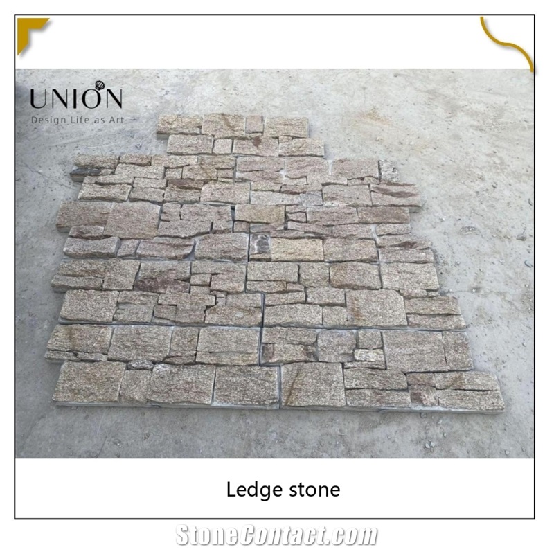 UNION DECO Tiger Skin Granite Wall Cladding Ledger Stone