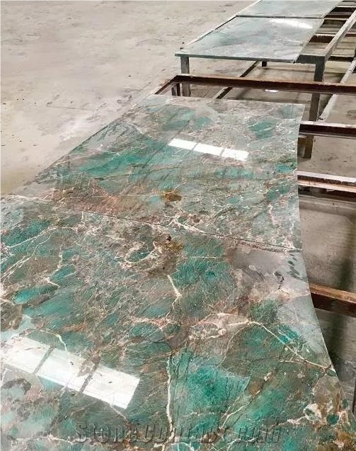 Amazonite Quartzite Slabs,Amazon Green