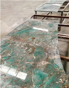 Amazonite Quartzite Slabs,Amazon Green