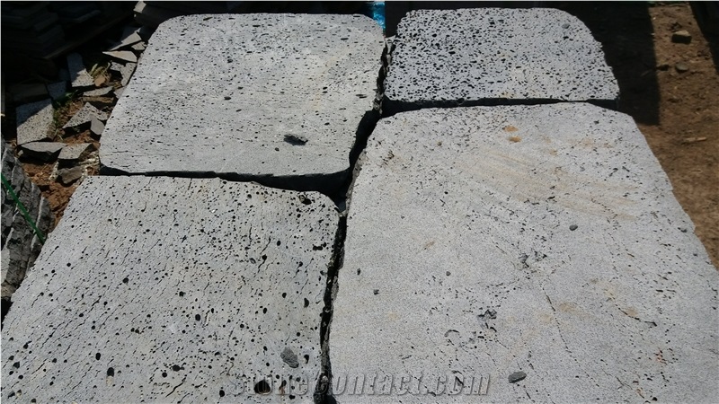 Lava Stone/ Basalt With Holes Paving Stone