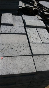 Lava Stone/ Basalt With Holes Paving Stone