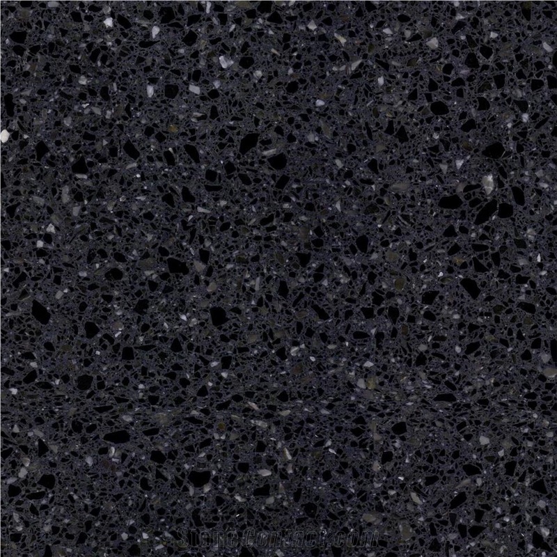 Ink Black Terrazzo importance=