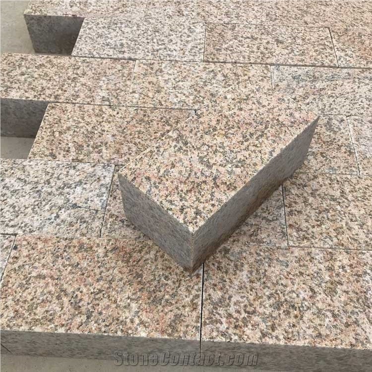 Flamed G682 Yellow Rusty Granite Paving Stone
