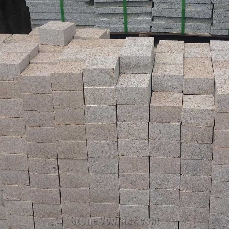 Flamed G682 Yellow Rusty Granite Paving Stone