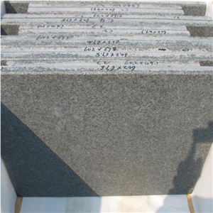 G684 Black Granite Flamed Pavement Tiles