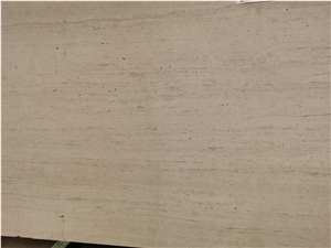 Chinese White Travertine Slabs White Liner Trvertine