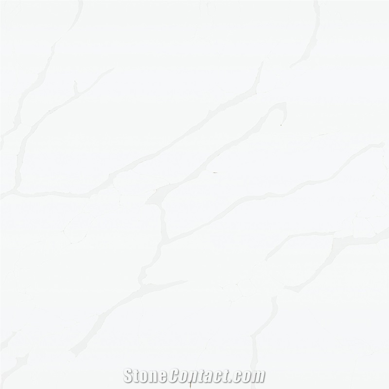 DXQ003 Calacatta White Natural Vein Artificial Quartz Slabs