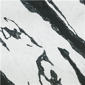 DXQ8007 Calacatta Thcik Black Vein Engineered Quartz Tile