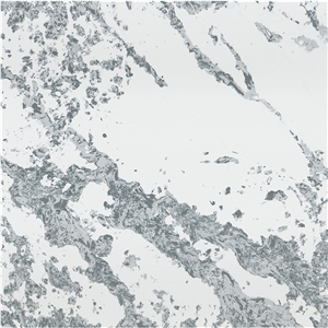 DXQ8012 Calacatta Silver Vein Bathroom Quartz Slab Tile