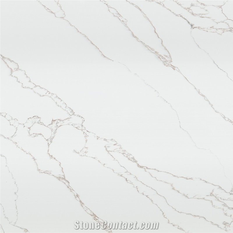 DXQ8015 Calacatta Thin Golden Vein Quartz