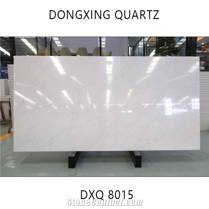 DXQ8015 Calacatta Thin Golden Vein Quartz