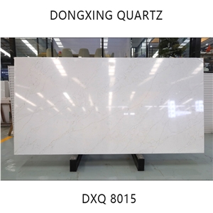 DXQ8015 Calacatta Thin Golden Vein Quartz