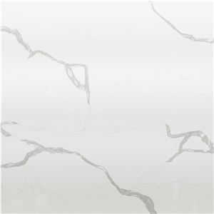 DXQ8026 Carrara White Quartz Polished Slabs