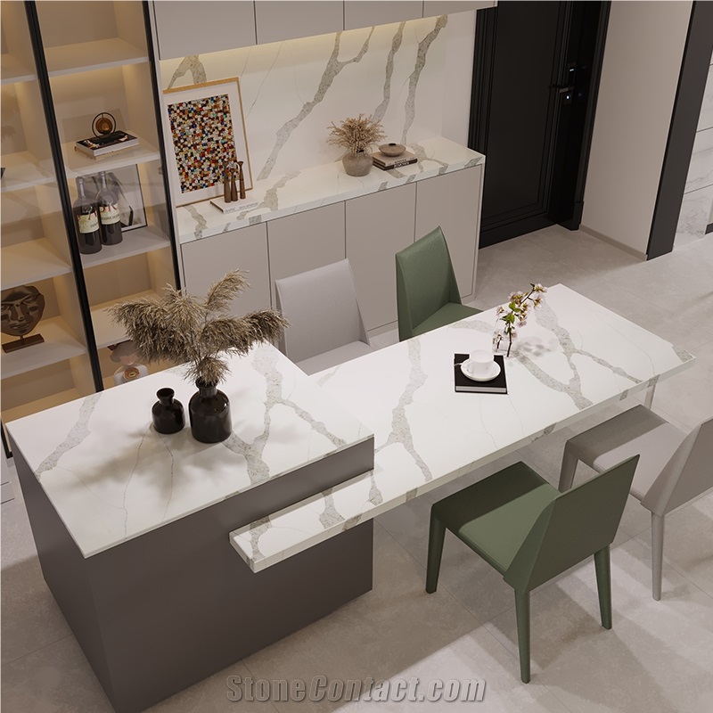 DXQ8027 Carrara Gold Artificial Quartz Stone