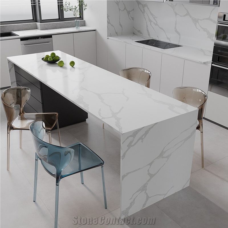 DXQ8039 Calacatta Gold High Temperature Resistance Quartz