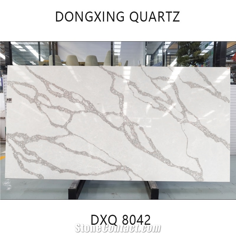 DXQ8042 Calacatta Gray Vein Modern Quartz