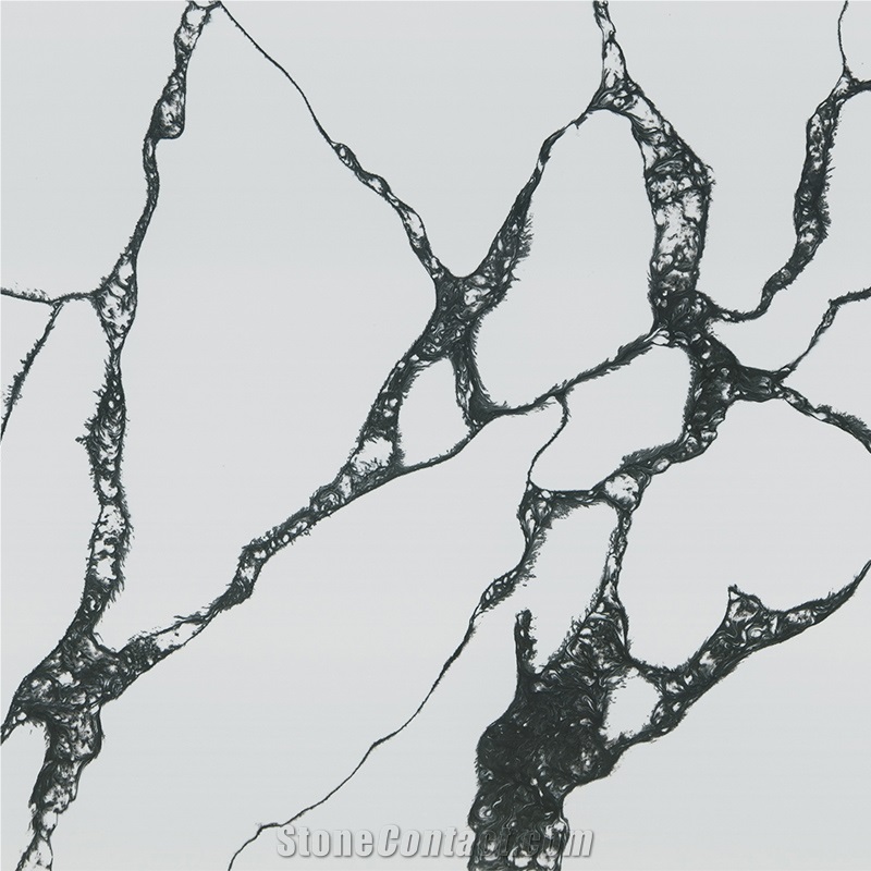 DXQ9004 Carrara Black Vein Kitchen Quartz
