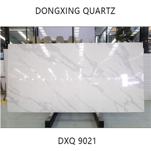 DXQ9021 Calacatta Light Grey Modern Quartz Tile