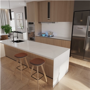DXQ9042 Calacatta White Blur Vein Artificial Quartz Stone