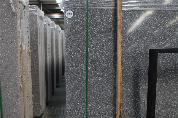 DXW206 Italian Grey Color Terrazzo Slab Tile