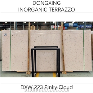 DXW223 Rainbow Hills Terrazzo Pink Big Slab Tile