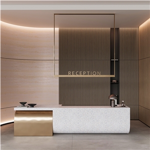 RD003 Gold Grain Artificial Travertine Wall Decorations