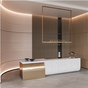 RD003 Gold Grain Artificial Travertine Wall Decorations