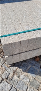 Yellow Granite Kerbs 100X8x20cm, Round Edge By Shotblasting