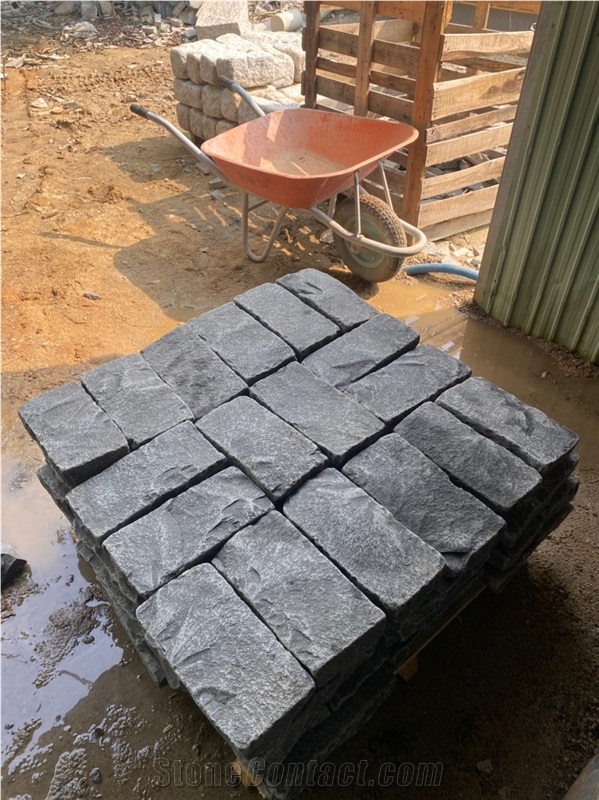 Grey Basalt Tumbled Building Stone, Stone Wall Bricks