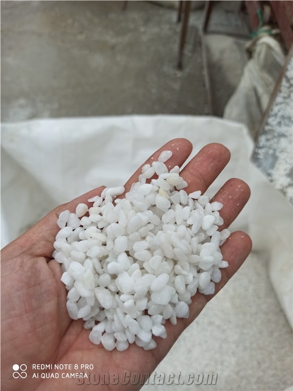 White Marble Stone Crushed Chips, Crushed Stone