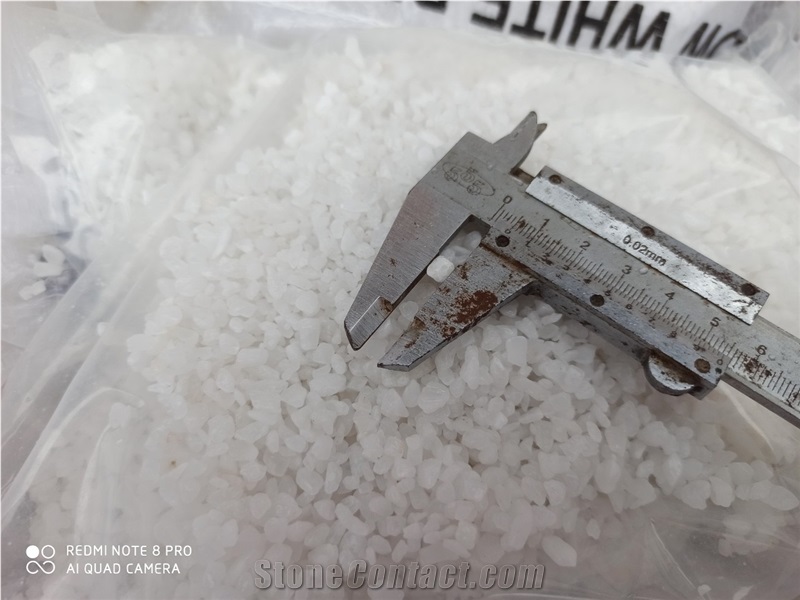 White Marble Stone Crushed Chips, Crushed Stone
