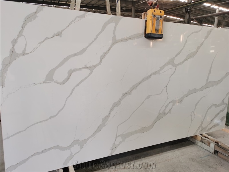 A1804b Calacatta Quartz Slabs