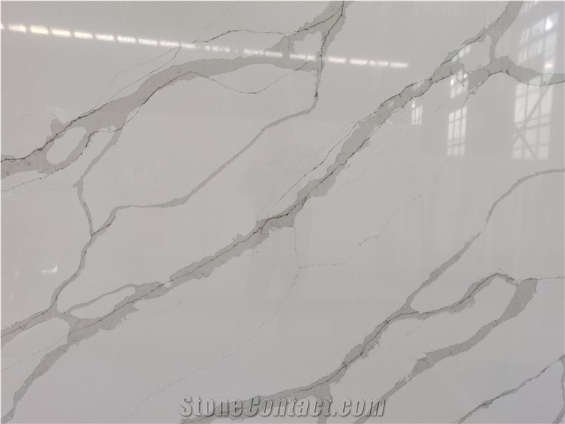 A1804b Calacatta Quartz Slabs