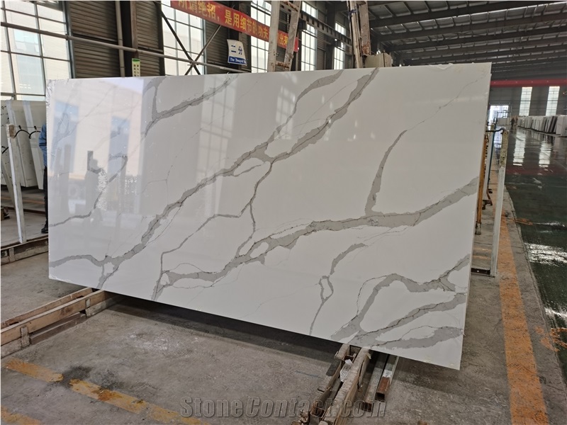 A1804b Calacatta Quartz Slabs