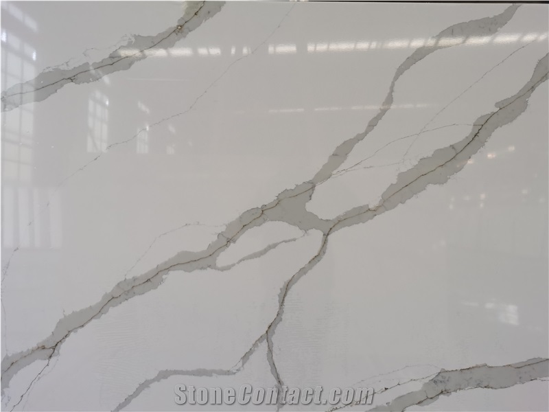 A1804b Calacatta Quartz Slabs