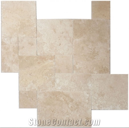 Ivory Travertine French Pattern