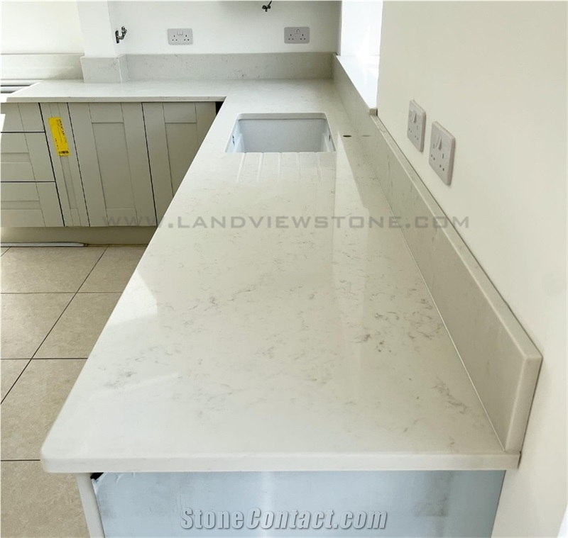 Cheap Bianco Carrara White Quartz Slabs