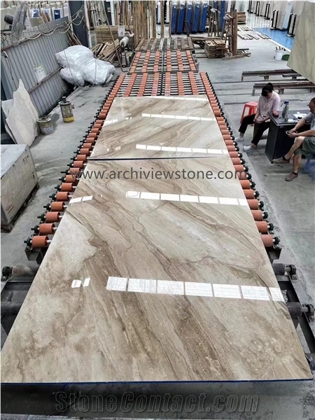 Dino Beige Marble Bookmatched Beige Marble Slabs