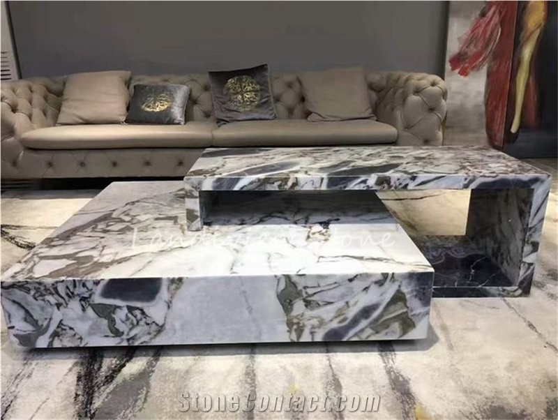 Ocean Storm Marble Restaurant Custom Table