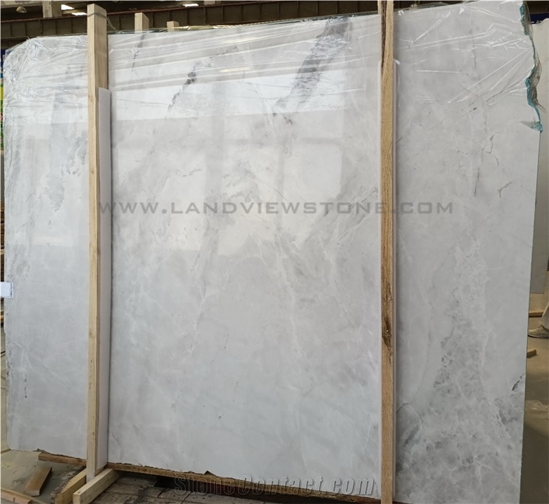 Polished Alba Albert White Marble Slab Tiles