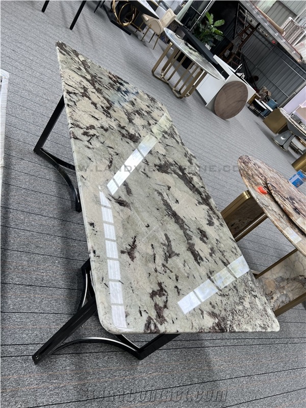 Trendy Tourmaline Blue Granite Coffee Table